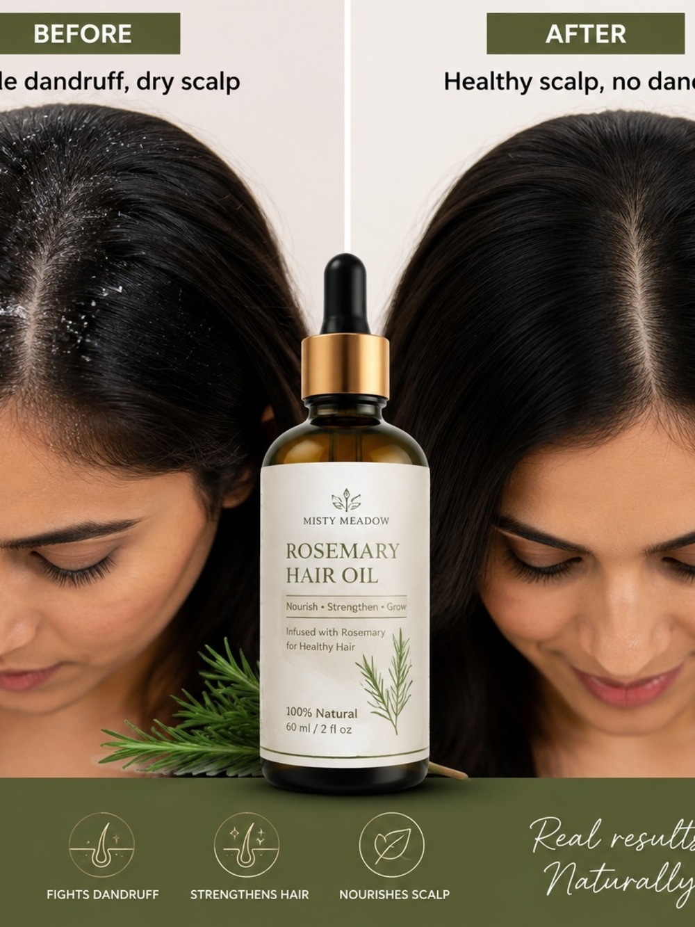 Rosemary Hair Oil — Nourishing Hair Growth Oil